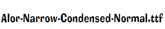 Alor-Narrow-Condensed-Normal