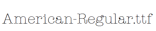 American-Regular