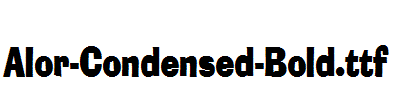 Alor-Condensed-Bold