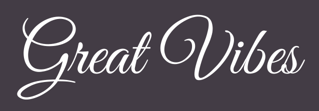 GREAT VIBES手写字体