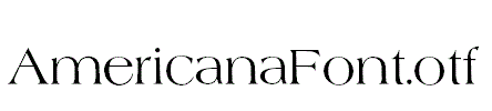 AmericanaFont AmericanaFont