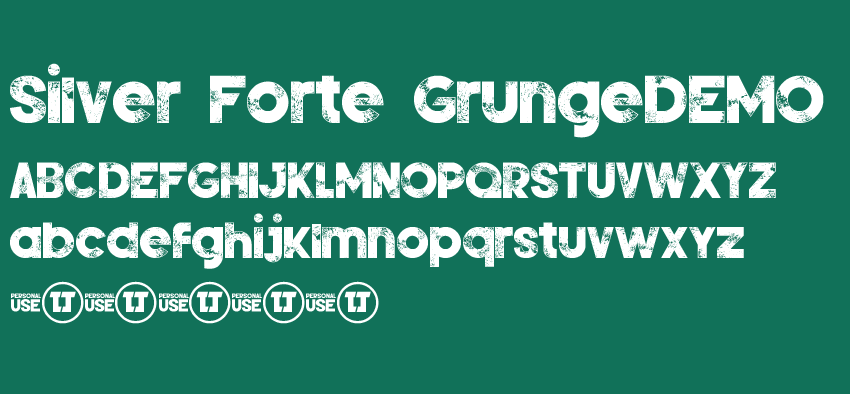 一款黑板粉笔效果的英文字体Silver Forte GrungeDEMO