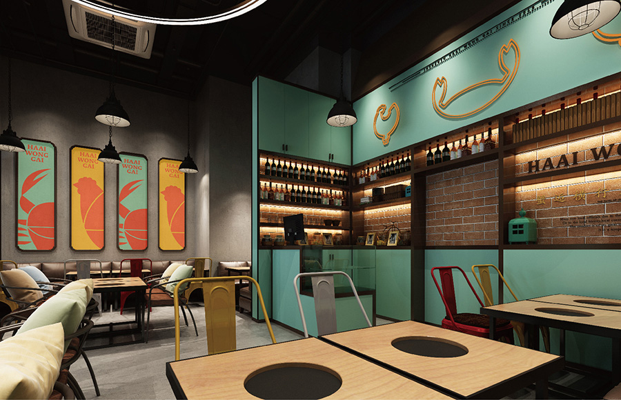 蟹皇鸡 Haai Wong Gai -邂逅横行霸道的滋味字体设计赏析