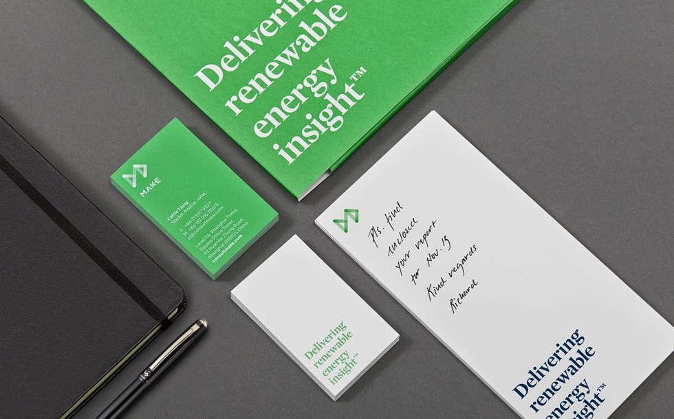 能源咨询公司MAKE Consulting品牌形象字体设计赏析