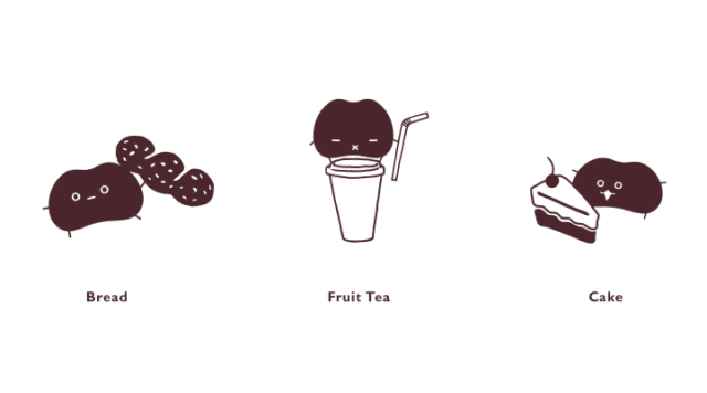 慕新烘焙茶饮字体设计赏析