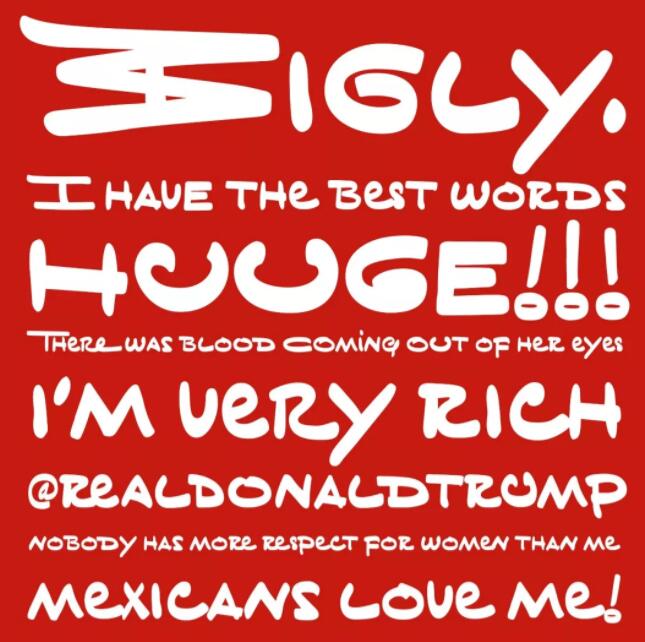 特朗普「幼稚体」上线