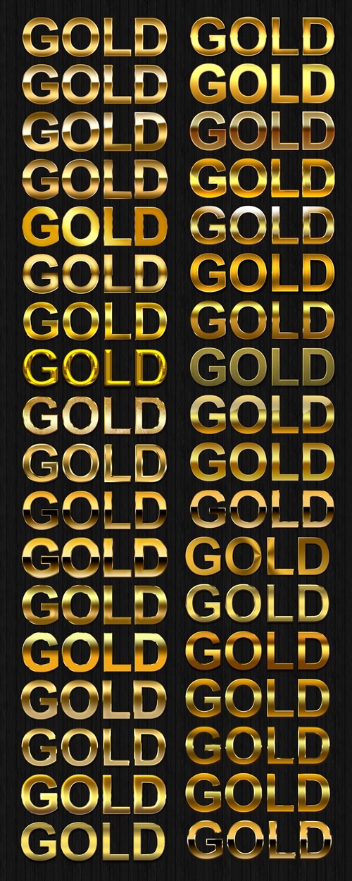 一批字体特效PSD文件