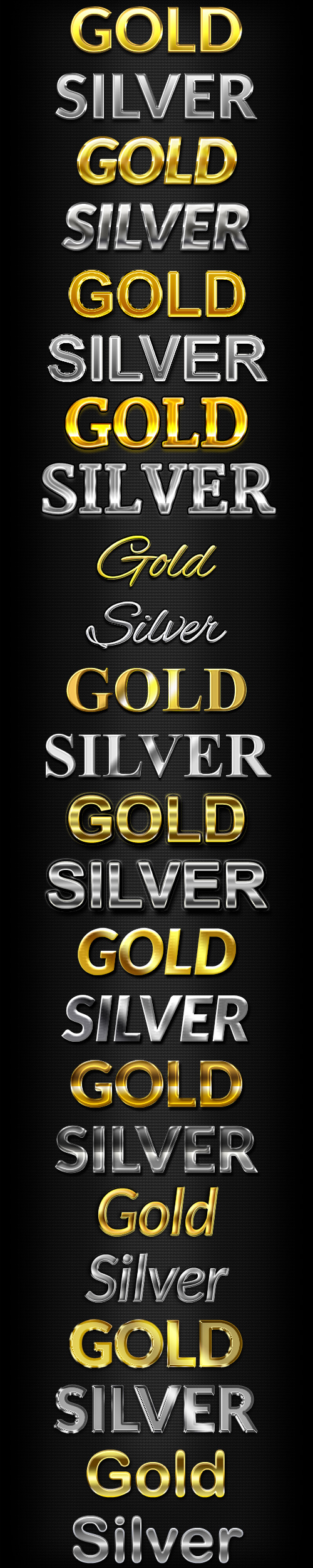 一批字体特效PSD文件