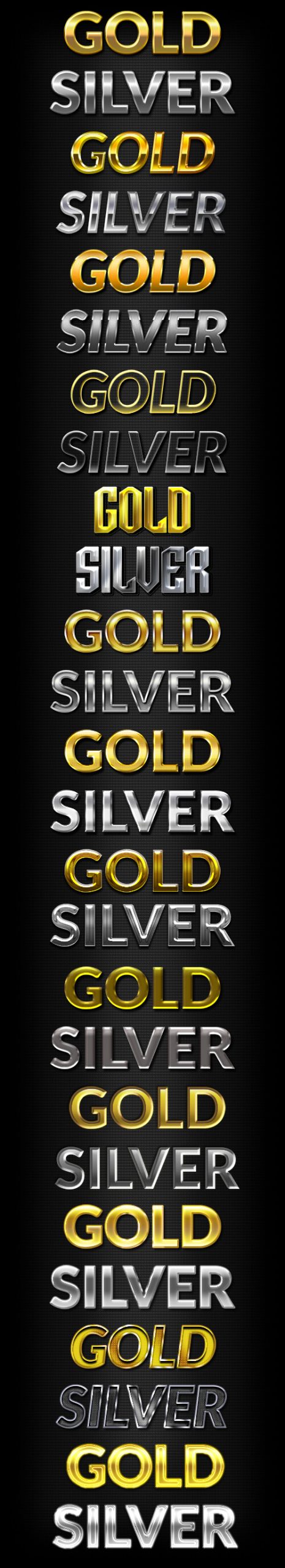 一批字体特效PSD文件