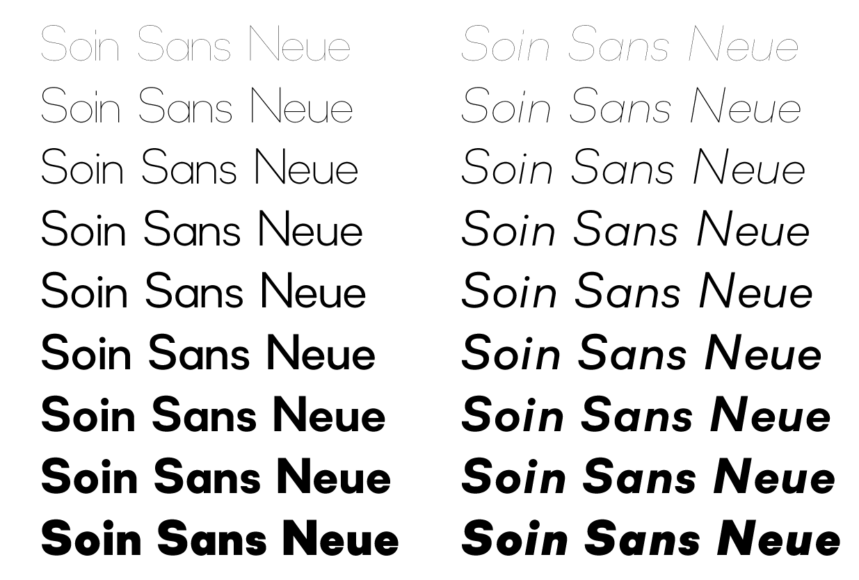 Soin Sans Neue 字体家族下载