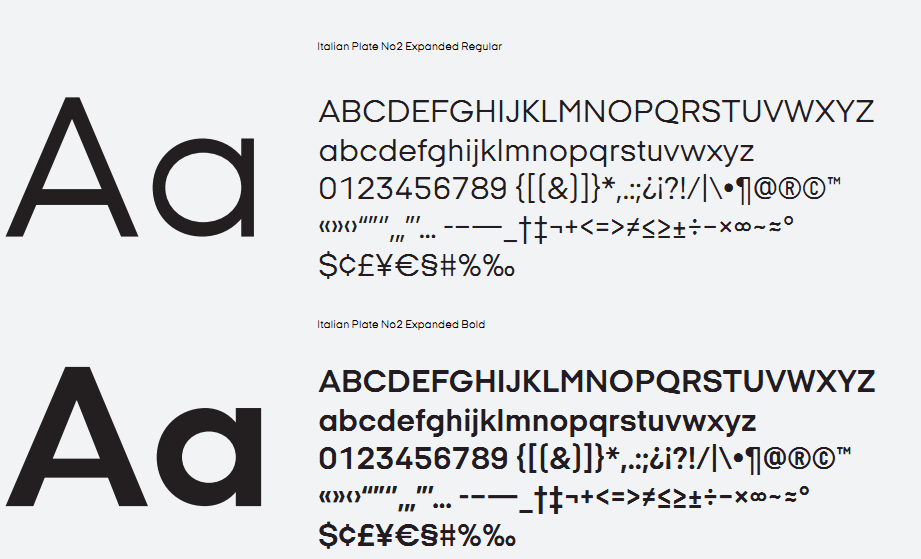 Italian Plate No2 Expanded字体打包下载