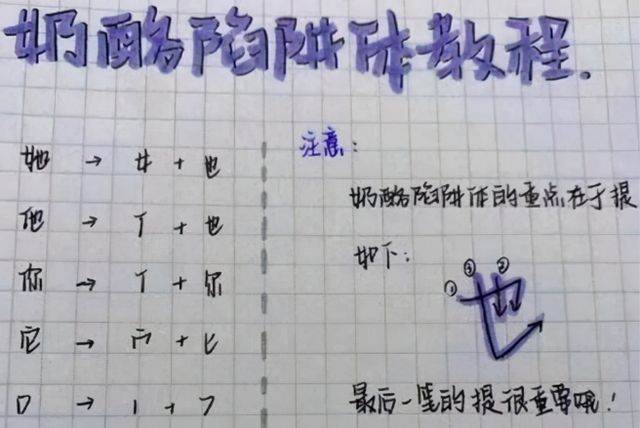 “奶酪体”火遍中小学，字迹虽清晰却很容易被扣分，考生要注意