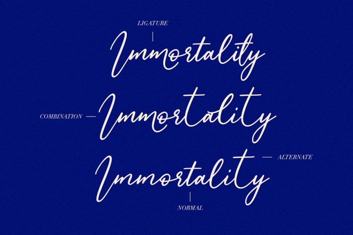 柔美的手写英文字体Monnolitic Font