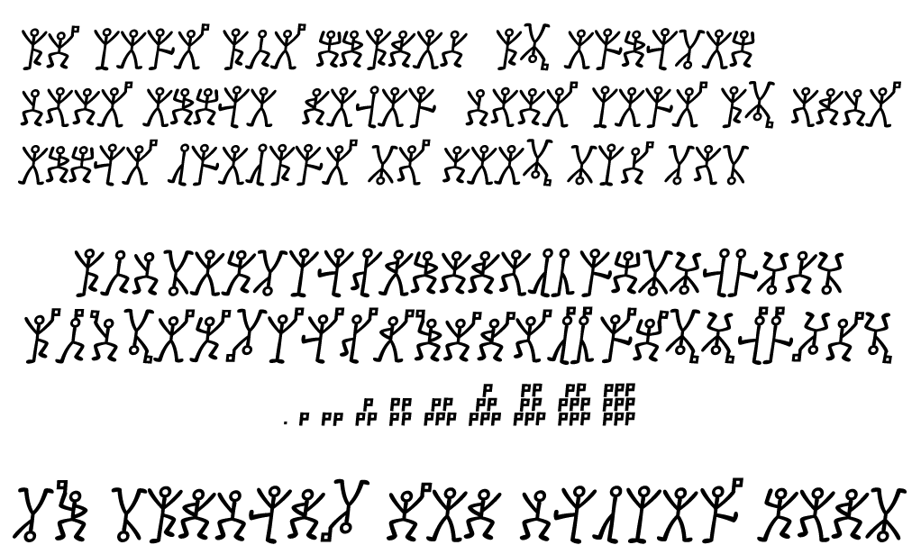 基于福尔摩斯系列短篇小说“跳舞的娃娃”的密码字体