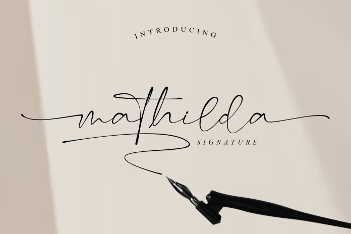 Mathilda Signature 字体下载