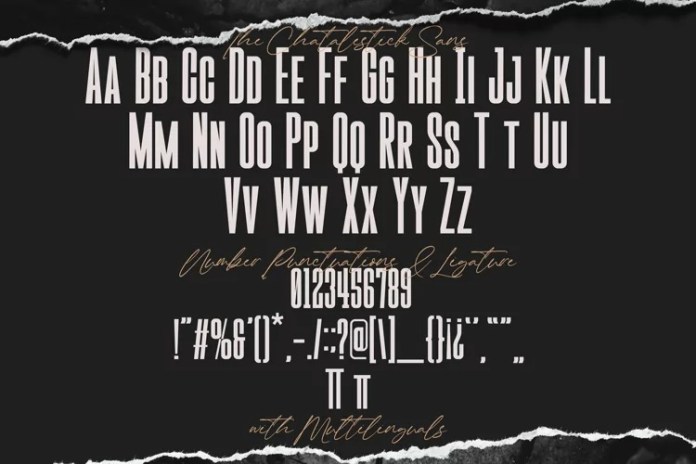 The Chatalestick Sans 字体下载