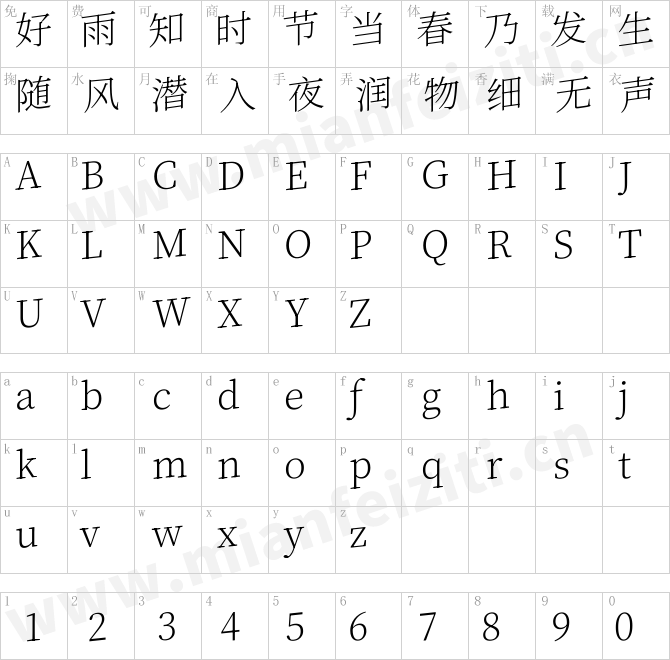 源意明体SrcMingItal-VF