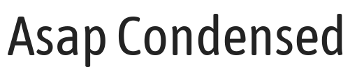 Asap Condensed.ttf字体下载