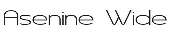 Asenine Wide.ttf字体下载