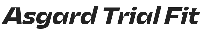 Asgard Trial Fit.ttf字体下载
