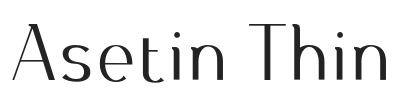 Asetin Thin.otf字体下载