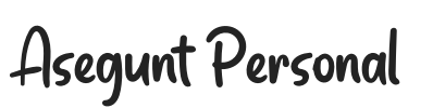 Asegunt Personal.otf字体下载