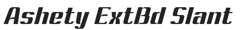 Ashety ExtBd Slant.otf字体下载