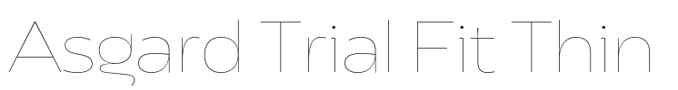 Asgard Trial Fit Thin.ttf字体下载