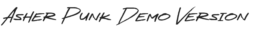 Asher Punk Demo Version.otf字体下载
