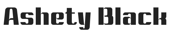 Ashety Black.otf字体下载