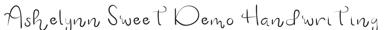 Ashelynn Sweet Demo Handwriting.ttf字体下载