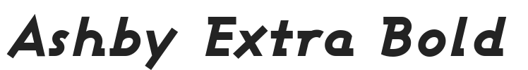 Ashby Extra Bold.ttf字体下载