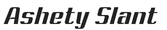 Ashety Slant.otf字体下载