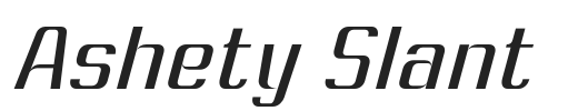 Ashety Slant.otf字体下载