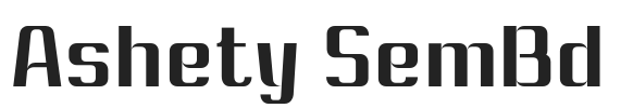 Ashety SemBd.otf字体下载