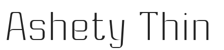Ashety Thin.otf字体下载