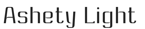 Ashety Light.otf字体下载