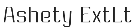 Ashety ExtLt.otf字体下载