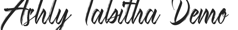 Ashly Tabitha Demo.ttf字体下载