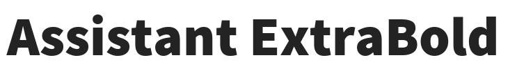 Assistant ExtraBold.ttf字体下载