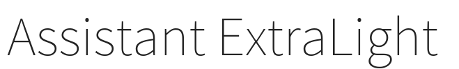 Assistant ExtraLight.ttf字体下载