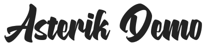 Asterik Demo.ttf字体下载
