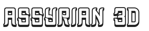 Assyrian 3D.ttf字体下载