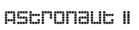 Astronaut II.ttf字体下载