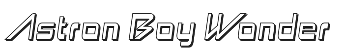 Astron Boy Wonder.ttf字体下载