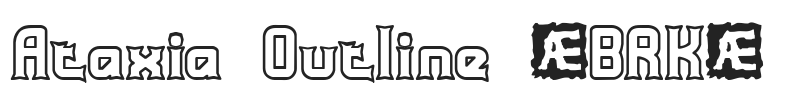 Ataxia Outline (BRK).ttf字体下载
