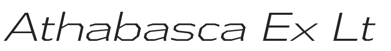 Athabasca Ex Lt.ttf字体下载