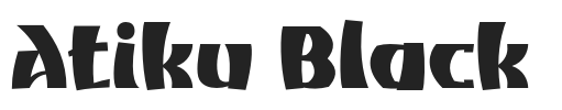 Atiku Black.otf字体下载