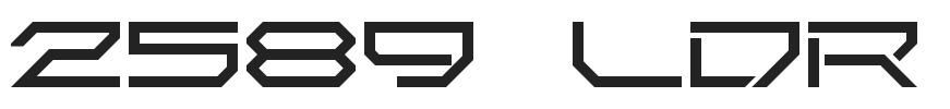 2589 LDR.ttf字体下载