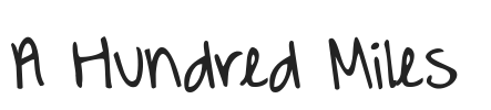 A Hundred Miles.ttf字体下载